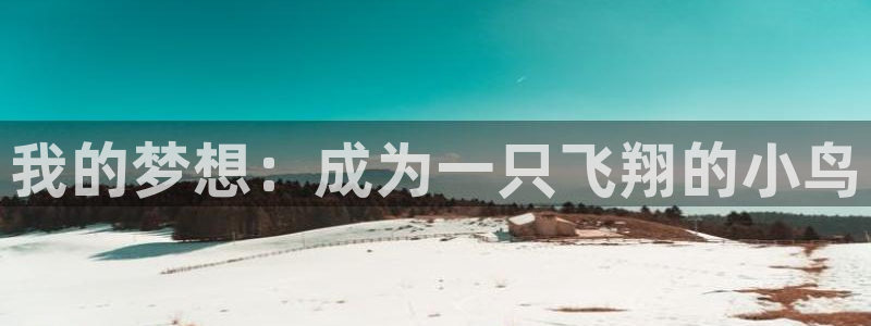 必一运动体育：我的梦想：成为一只飞翔的小鸟